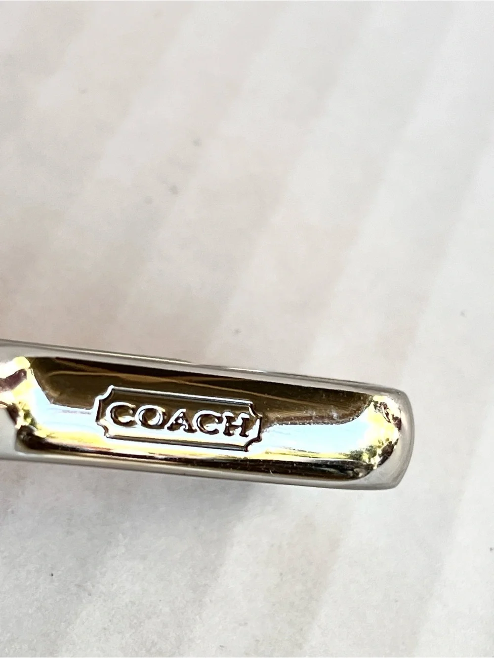 Coach Sabrina Strap Replacement Black Silver